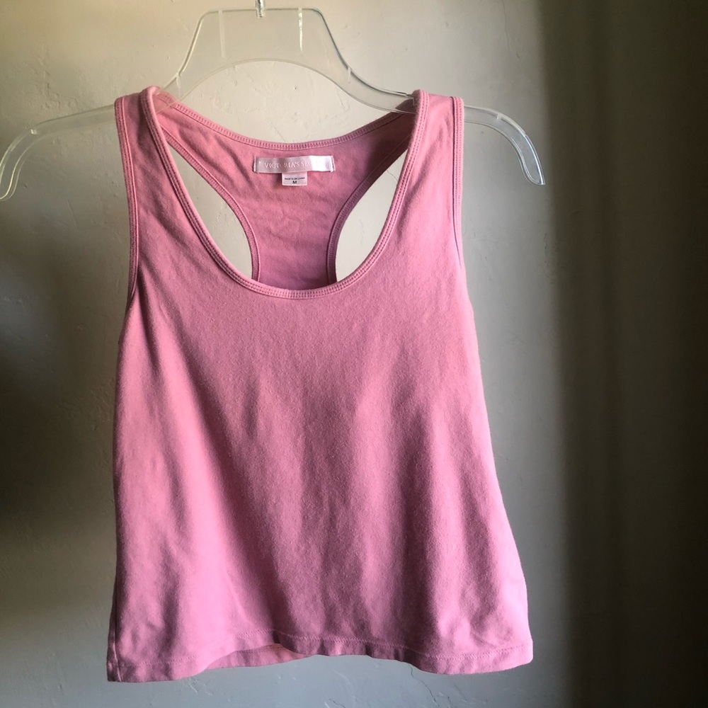 Victoria’s Secret pink tank with built in bra